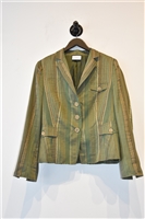 Green Stripe Akris - Punto Blazer, size 14