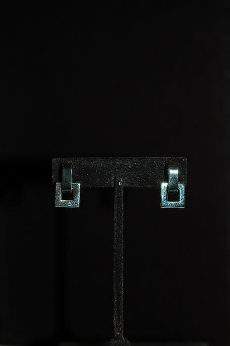 Rhodium Nina Ricci Earrings, size O/S