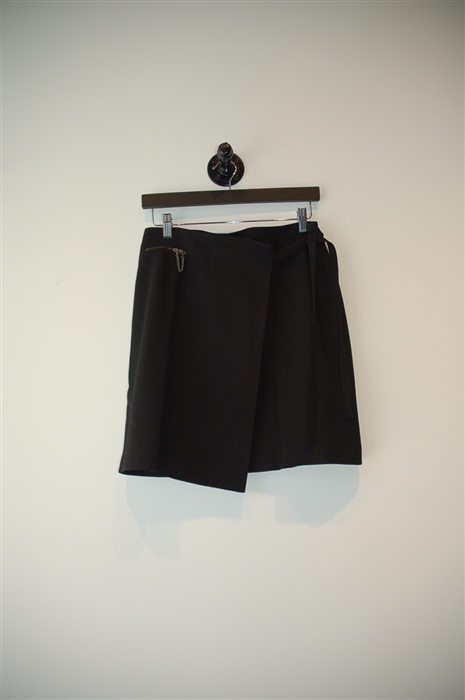Basic Black Lida Baday Wrap Skirt, size 8
