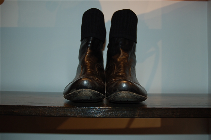 Black Leather Marsell Ankle Boots, size 8