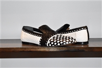 White & Black Stuart Weitzman Slippers, size 11
