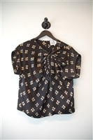 Black & Cream 3.1 Phillip Lim Short-Sleeved Top, size 2