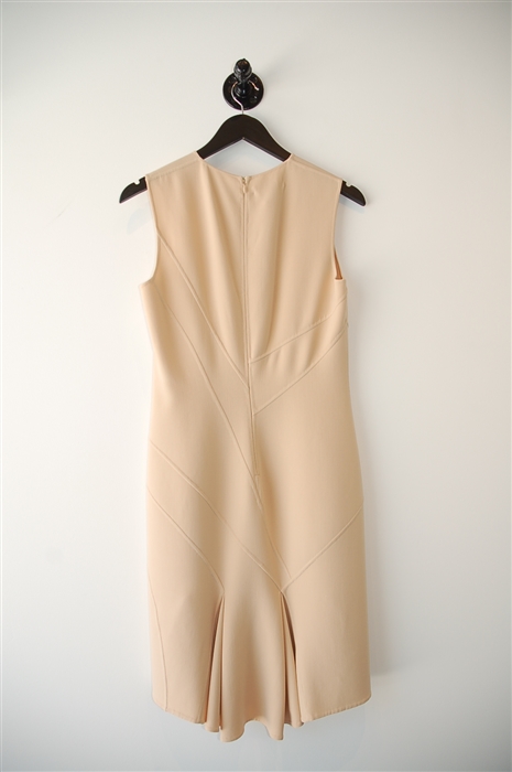 Light Beige Michael Kors Collection Sheath Dress, size 8