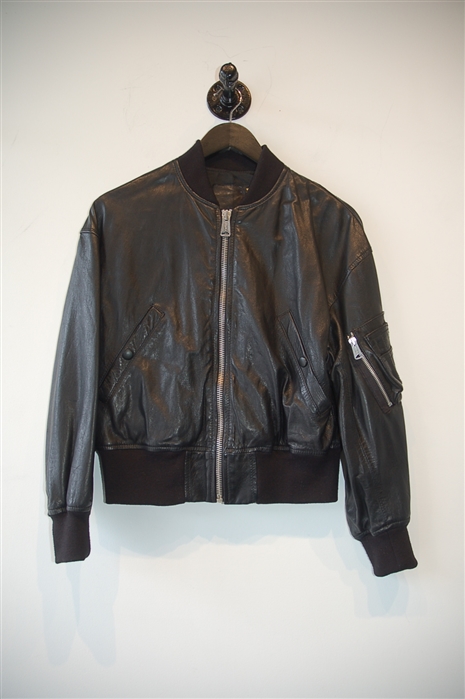 Black Leather R13 Leather Jacket, size XS