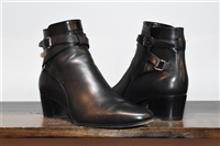 Black Leather Saint Laurent Ankle Boots, size 8.5