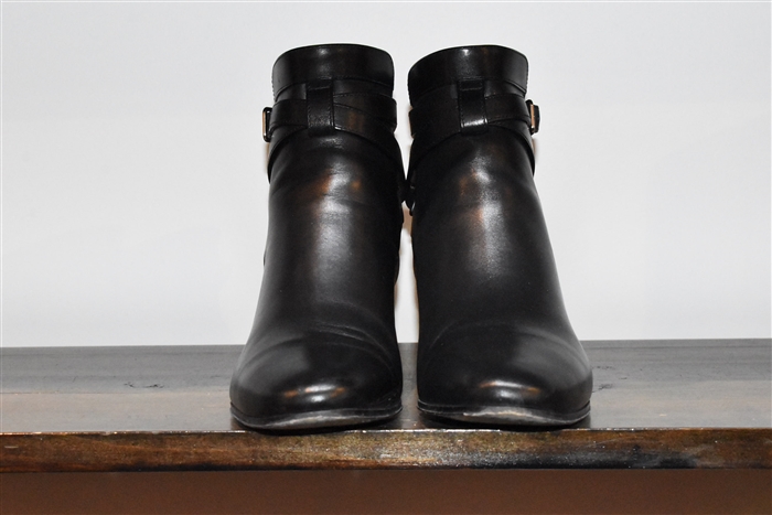 Black Leather Saint Laurent Ankle Boots, size 8.5