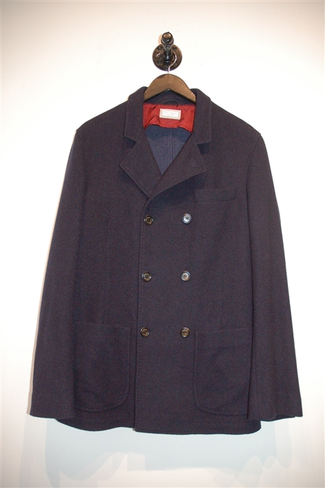 Navy Brunello Cucinelli Cashmere Jacket, size M