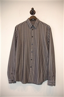 Black & Silver Versace Shirt, size M