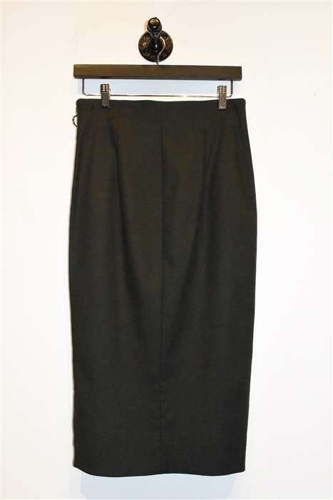 Hunter Green Sportmax Midi Skirt, size 8