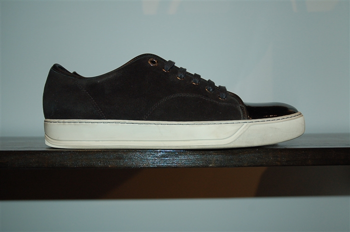 Black Suede Lanvin Sneaker, size 9