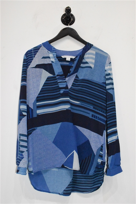 Geometric Diane von Furstenberg Blouse, size 0