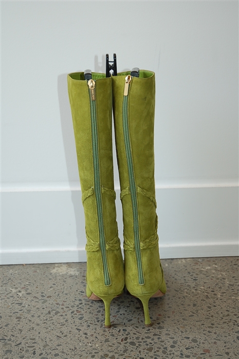 Acid Green Jimmy Choo Boots, size 8.5