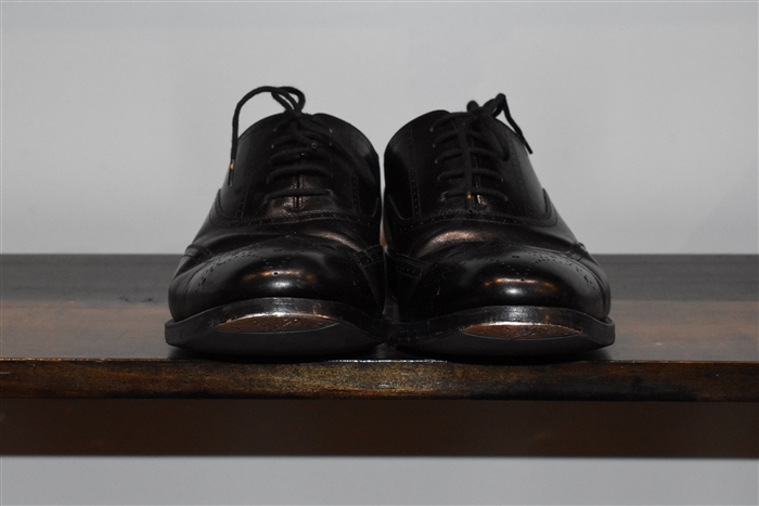 Black Leather Church's Oxford, size 9