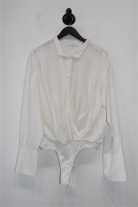 Soft White Frame Body Suit, size L