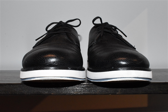 Black Leather Giorgio Armani Sneaker, size 9.5