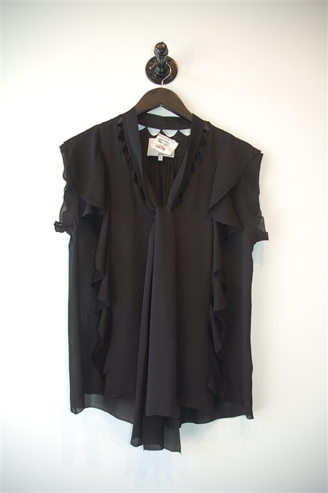 Basic Black 3.1 Phillip Lim Short-Sleeved Top, size 2