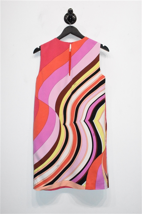 Geometric Emilio Pucci Shift Dress, size S