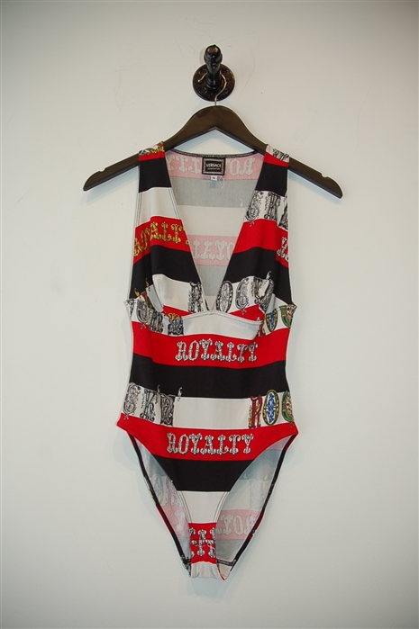 Striped Versace Jeans Couture Body Suit, size S
