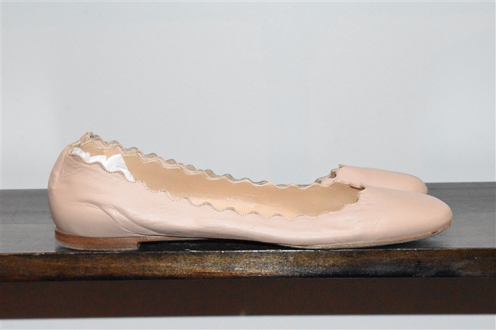 Warm Beige Chloe Ballet Flats, size 9.5