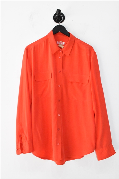 Poppy Equipment Silk Shirt, size L