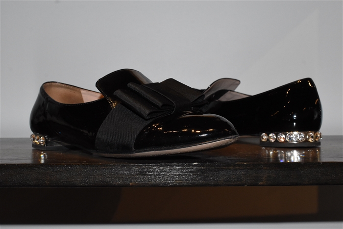 Black Patent Miu Miu Loafer, size 7.5