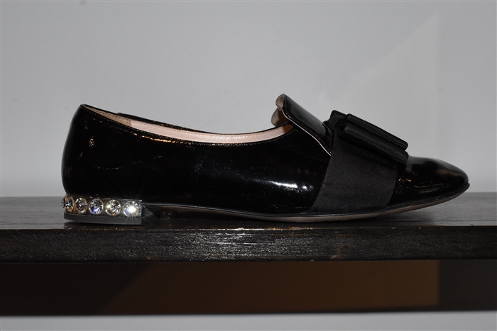 Black Patent Miu Miu Loafer, size 7.5