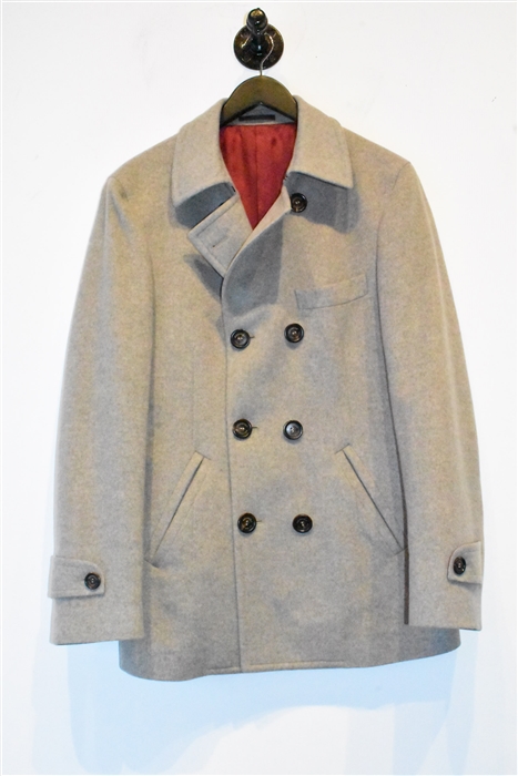 Oatmeal Brunello Cucinelli Peacoat, size M
