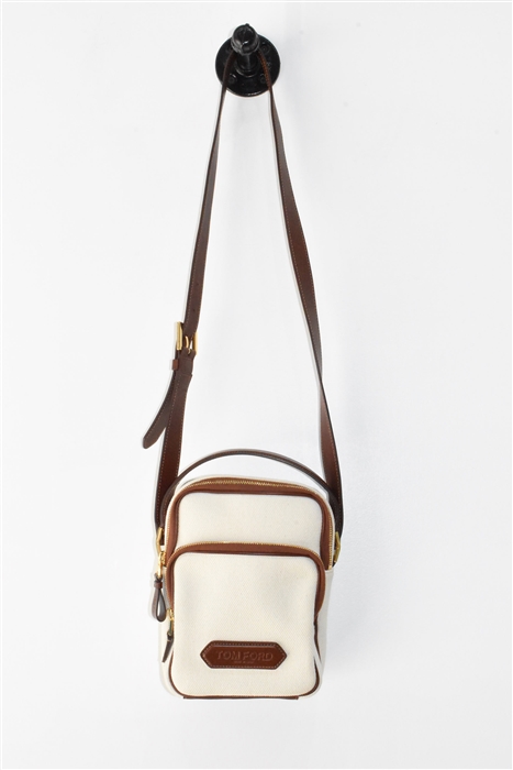 Cream Tom Ford Messenger, size S