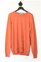 Terracotta Brunello Cucinelli Cashmere Sweater, size XL