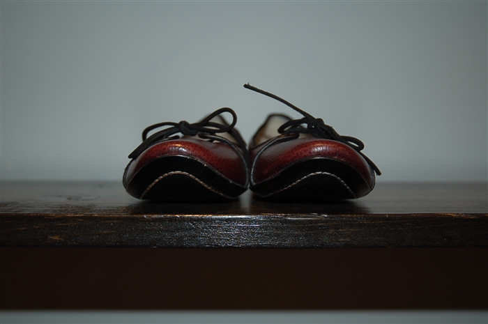 Burgundy Costume National Ballet Flats, size 7