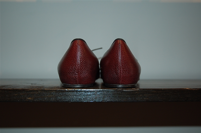 Burgundy Costume National Ballet Flats, size 7