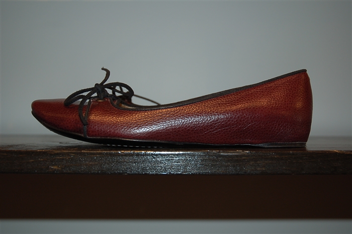 Burgundy Costume National Ballet Flats, size 7