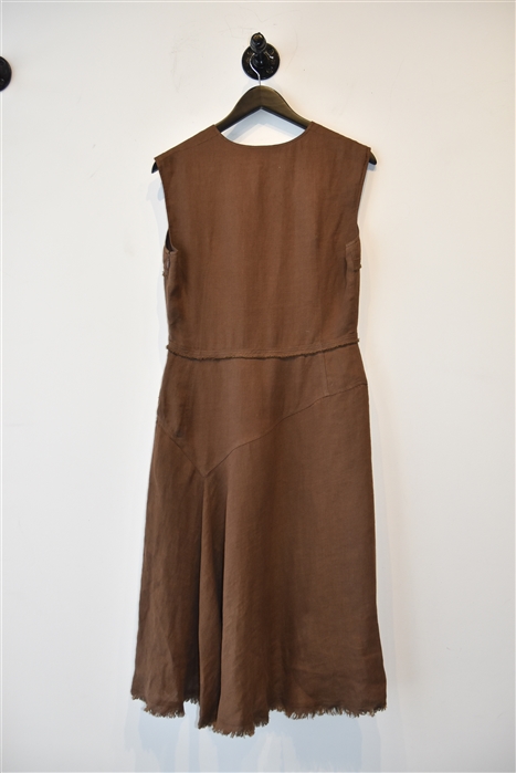 Chocolate Lida Baday A-Line Dress, size 10