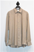 Sandy Beige Gallia Button Shirt, size XL