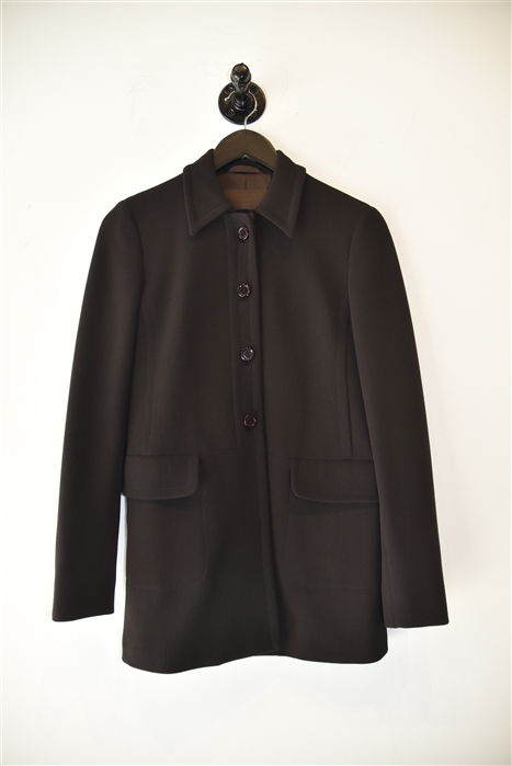Espresso Prada Jacket, size 4