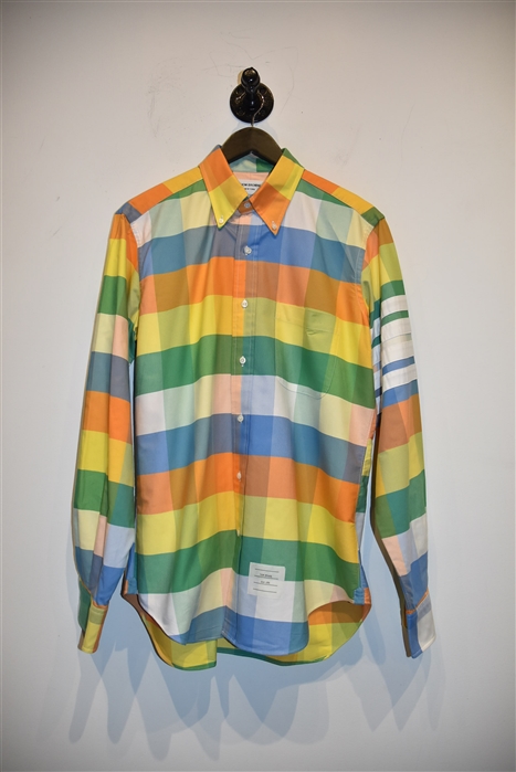 Check Thom Browne Button Shirt, size L