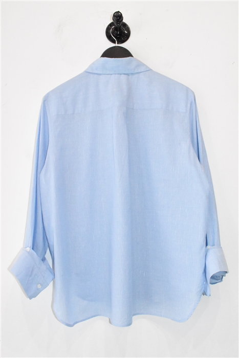 Blue Stripe TWP Button Shirt, size L