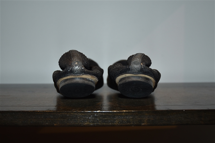 Black & Bronze Chanel Ballet Flats, size 7