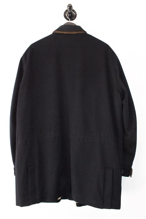 Navy Loro Piana Cashmere Coat, size 2XL