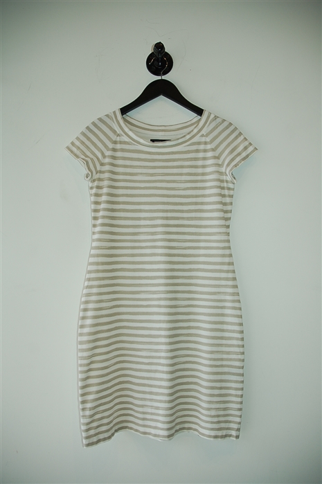 White & Beige Lafayette 148 Summer Dress, size XS