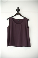 Aubergine Eileen Fisher Shell, size M