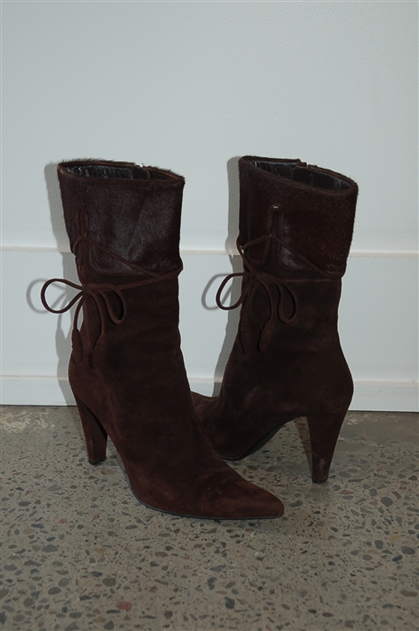 Dark Chocolate Stuart Weitzman Boots, size 6