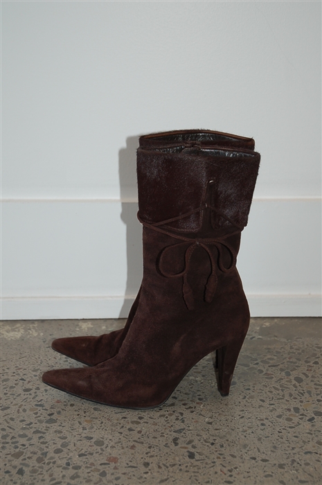 Dark Chocolate Stuart Weitzman Boots, size 6