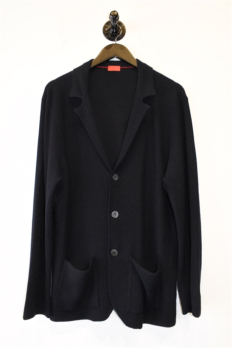 Navy Isaia Cardigan, size XL