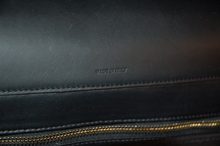 Black Leather Marni Clutch, size L