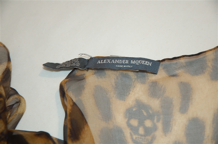 Animal Print Alexander McQueen Silk Scarf, size O/S