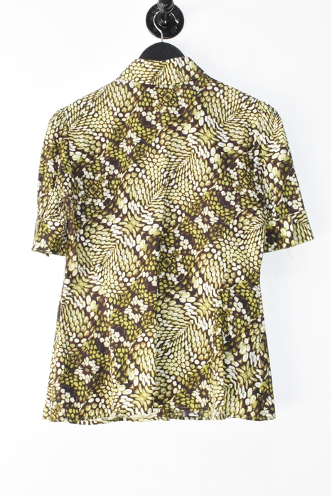 Snakeskin Just Cavalli Short-Sleeved Top, size M
