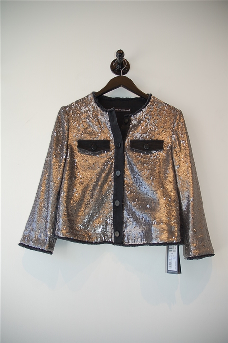 Black & Silver Luisa Cerano Jacket, size 10