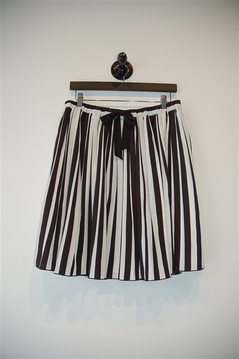 Black & White Pink Tartan Pleated Skirt, size 8