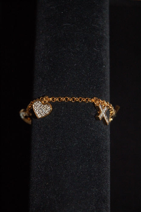 Gold Nina Ricci Bracelet, size O/S